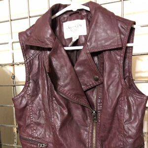 America Rag Faux leather vest NWOT